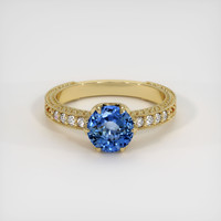 1.65 Ct. Sapphire Ring, 18K Yellow Gold 1