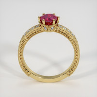 0.95 Ct. Ruby Ring, 18K Yellow Gold 3