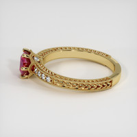 0.95 Ct. Ruby Ring, 18K Yellow Gold 4