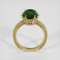 3.87 Ct. Green Sapphire Ring, 18K Yellow Gold 3