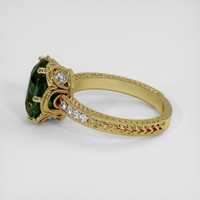 3.87 Ct. Green Sapphire Ring, 18K Yellow Gold 4