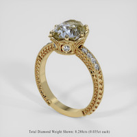 3.22 Ct. Bi Color Sapphire Ring, 18K Yellow Gold 2