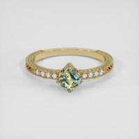0.83 Ct. Bi Color Sapphire Ring, 18K Yellow Gold 1
