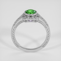 0.99 Ct. Green Demantoid Garnet Ring, Platinum 950 3