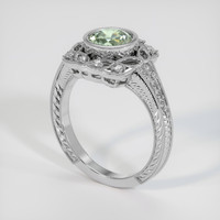 1.17 Ct. Green Sapphire Ring, Platinum 950 2