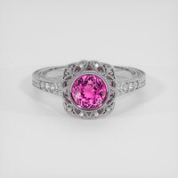 1.17 Ct. Pink Sapphire Ring, Platinum 950 1