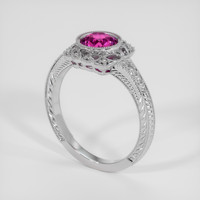 1.17 Ct. Pink Sapphire Ring, Platinum 950 2