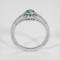 0.39 Ct. Bluish Green Sapphire Ring, 10K White Gold 3