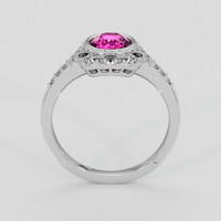 1.17 Ct. Pink Sapphire Ring, 10K White Gold 3
