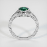 1.12 Ct. Greenish Blue Sapphire Ring, 10K White Gold 3