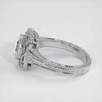 1.17 Ct. Green Sapphire Ring, 14K White Gold 4