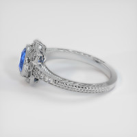 2.27 Ct. Blue Sapphire Ring, 14K White Gold 4