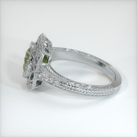 1.93 Ct. Greenish Yellow Sapphire Ring, 14K White Gold 4