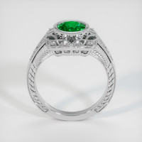 0.93 Ct. Emerald Ring, 18K White Gold 3