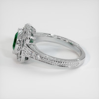 1.20 Ct. Emerald Ring, 18K White Gold 4