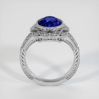 2.80 Ct. Blue Sapphire Ring, 18K White Gold 3