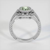 1.17 Ct. Green Sapphire Ring, 18K White Gold 3