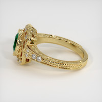 1.20 Ct. Emerald Ring, 18K Yellow Gold 4