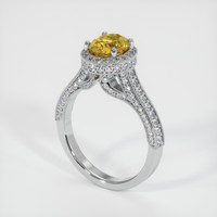 1.36 Ct. Bi Color Sapphire Ring, Platinum 950 2