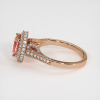 2.06 Ct. Padparadscha Sapphire Ring, 14K Rose Gold 4