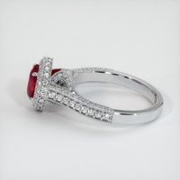 1.06 Ct. Ruby Ring, 14K White Gold 4