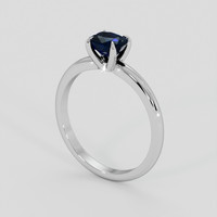 0.96 Ct. Blue Sapphire Ring, Platinum 950 2