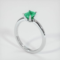 0.69 Ct. Emerald Ring, Platinum 950 2