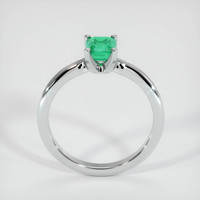 0.69 Ct. Emerald Ring, Platinum 950 3