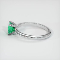 0.69 Ct. Emerald Ring, Platinum 950 4