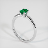 0.39 Ct. Emerald Ring, Platinum 950 2