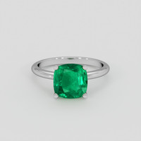 3.37 Ct. Emerald Ring, Platinum 950 1