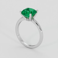 3.37 Ct. Emerald Ring, Platinum 950 2