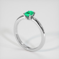 0.30 Ct. Emerald Ring, Platinum 950 2