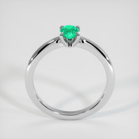 0.30 Ct. Emerald Ring, Platinum 950 3