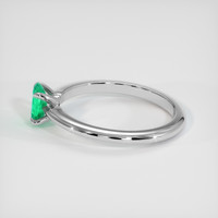 0.30 Ct. Emerald Ring, Platinum 950 4