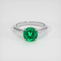 1.65 Ct. Emerald Ring, Platinum 950 1