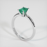 0.76 Ct. Emerald Ring, Platinum 950 2