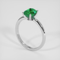 1.37 Ct. Emerald Ring, Platinum 950 2