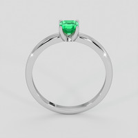 0.56 Ct. Emerald Ring, Platinum 950 3