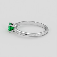 0.56 Ct. Emerald Ring, Platinum 950 4