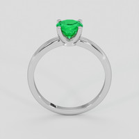0.66 Ct. Emerald Ring, Platinum 950 3