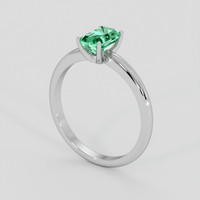 0.90 Ct. Emerald Ring, Platinum 950 2