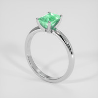 1.00 Ct. Emerald Ring, Platinum 950 2