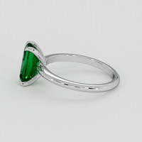 1.28 Ct. Emerald Ring, Platinum 950 4
