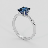 1.71 Ct. Blue Cobalt Spinel Ring, Platinum 950 2