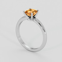 1.14 Ct. Pinkish Orange Spinel Ring, Platinum 950 2