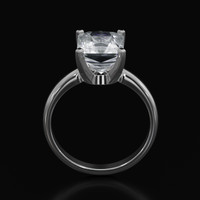 3.18 Ct. Gemstone Ring, Platinum 950 3