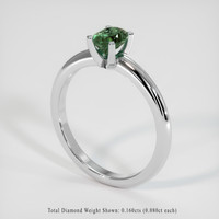 0.65 Ct. Gemstone Ring, Platinum 950 2