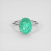 8.43 Ct. Bluish Green Paraiba Tourmaline Ring, Platinum 950 1