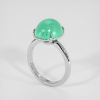 8.43 Ct. Bluish Green Paraiba Tourmaline Ring, Platinum 950 2
